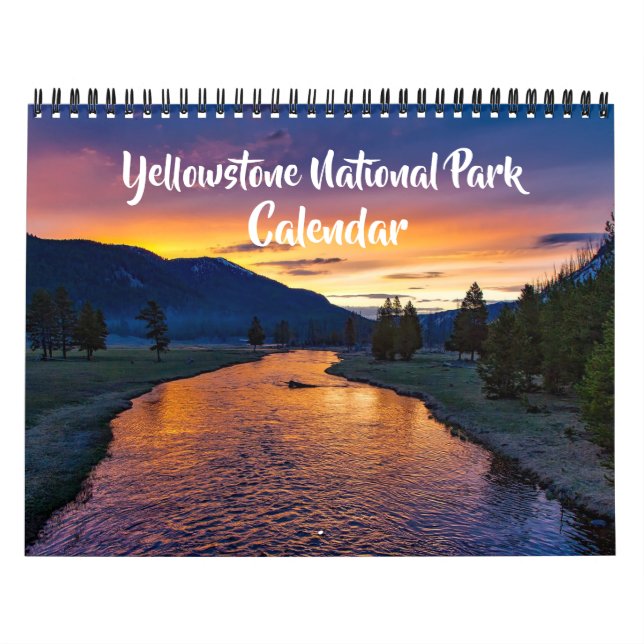Calendário Medium Size Yellowstone Park Calendar (Capa)