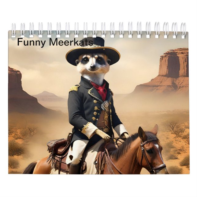 Calendário Meerkats Engraçados Fazendo O Extraordinário, (Capa)