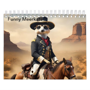Calendário Meerkats Engraçados Fazendo O Extraordinário,