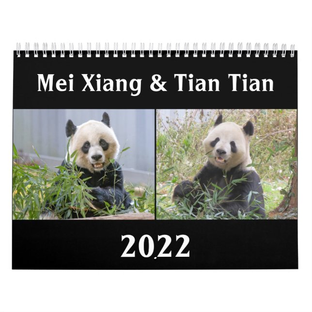 Calendário Mei Xiang & Tian Tian 2022 (Capa)