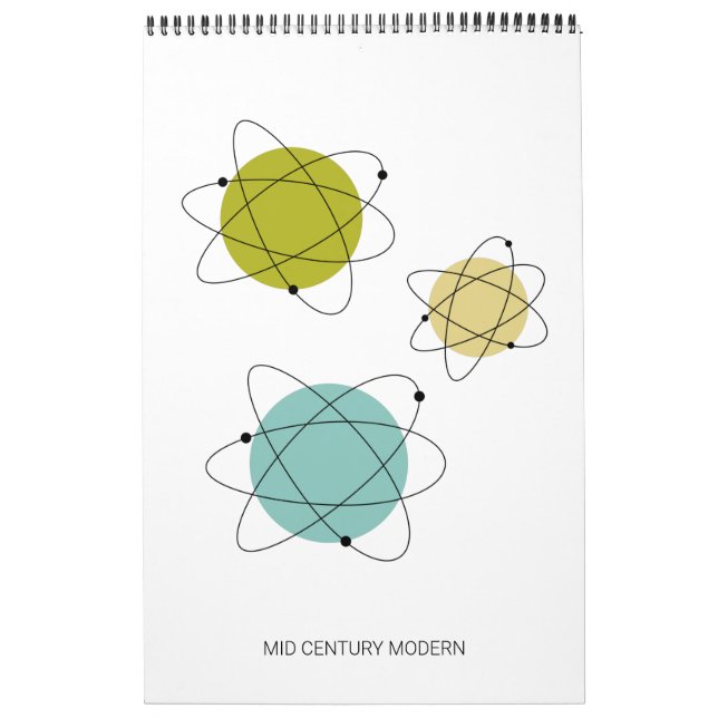 Calendário Meio século Moderna Arte Atômica Original (Capa)