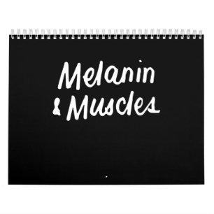 Calendário Melanina E Músculos O Preto É Um Belo Ginásio D