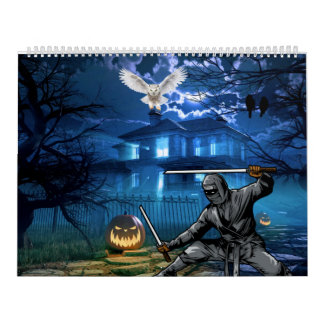 Calendário Melhor design de calender para o halloween e a oca