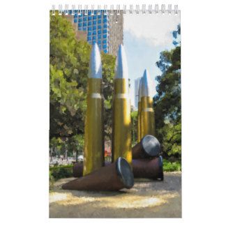 Calendário Memorial Vintage do Hyde Park de Sydney
