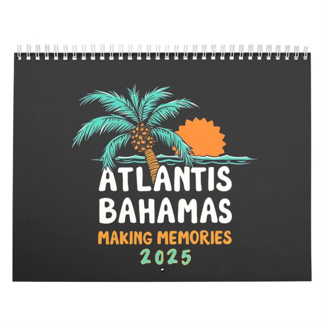 Calendário Memórias do Fazer Atlantis Bahamas 2025 (Capa)