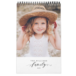 Calendário Memórias Modernas e Minimalistas da Família Multif