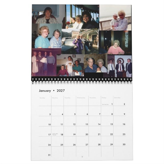 Calendário Memórias - Personalizadas (Jan 2027)