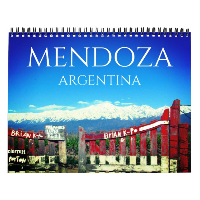 Calendário mendoza argentina (Capa)
