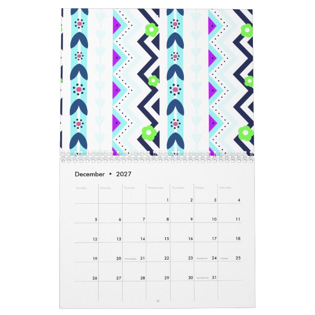 Calendário Menina asteca (Dez 2027)