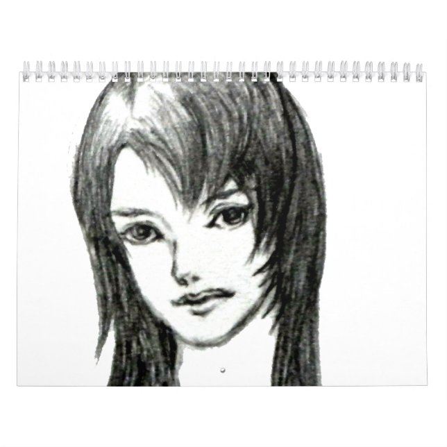 Calendário Menina bonito japonesa MANGA (Capa)