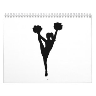 Calendário Menina do cheerleader da dança