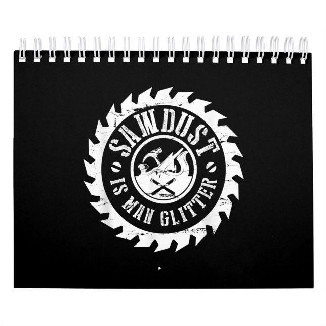 Calendário Mens Sawdust É Um Carpinteiro De Madeira Com Glito (Capa)