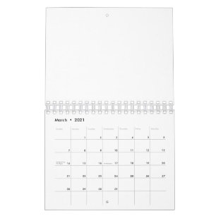 Calendário Mensal 2021