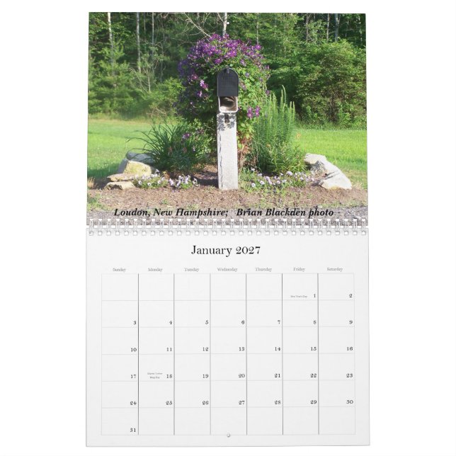 calendário mensal da imagem 2007 (Jan 2027)