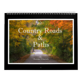 Calendário mensal das estradas secundárias & dos