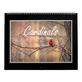 Calendário mensal dos cardeais 2018 por Thomas