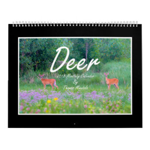 Calendário mensal dos cervos 2018 por Thomas