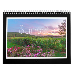 Calendário Mensal Dos Pôrs do sol De 2020 De Tom