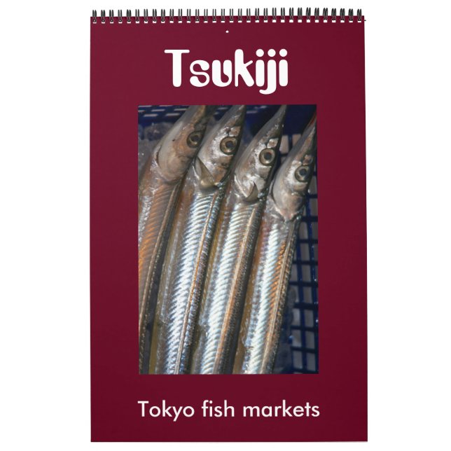 Calendário mercados de peixe tsukiji (Capa)