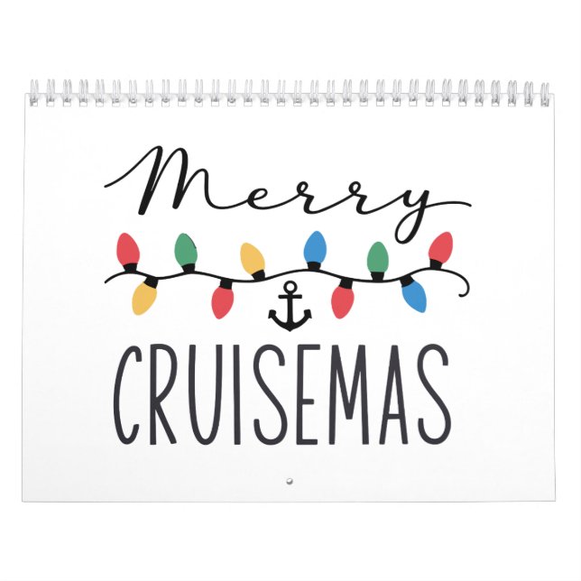 Calendário Merry Cruisemas Family Christmas Cruise Trip  (Capa)