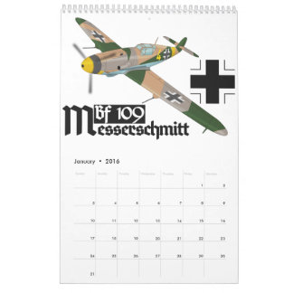 Calendário Messerschmitt Bf 109 Luftwaffe