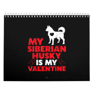 Calendário Meu Husky Siberiano É Meu Namorados Produto Rou
