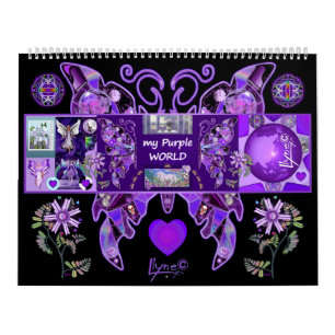 Calendário "Meu mundo roxo" por Llyne F