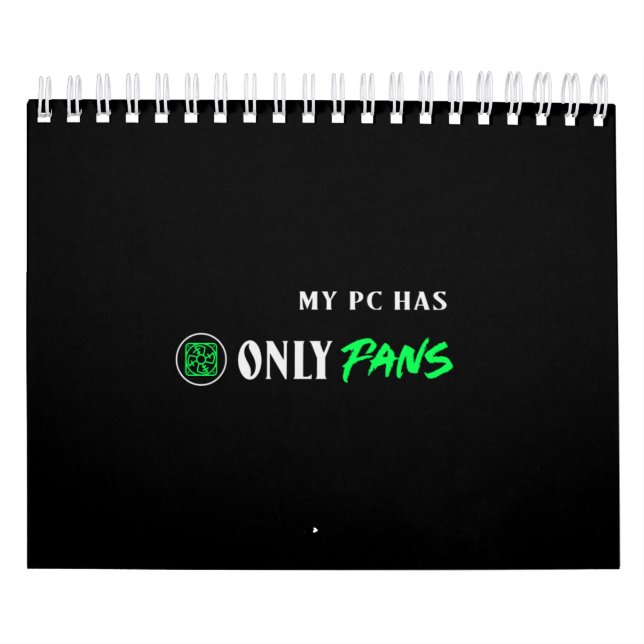 Calendário Meu PC tem apenas ventiladores (Capa)