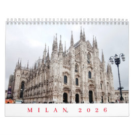 Calendário Milan 2026 calendar