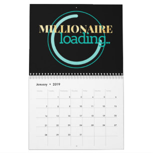 Calendário Milionário que carrega 2019 com os feriados