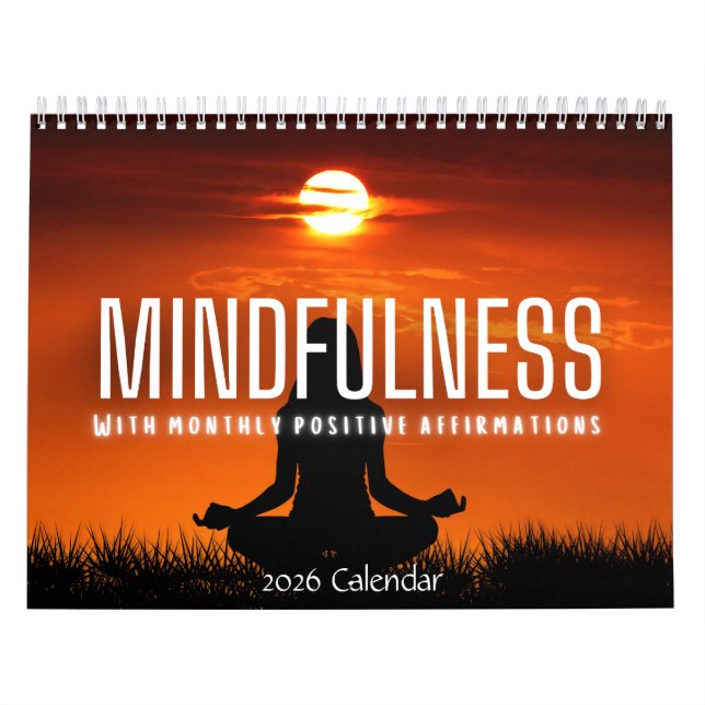 Calendário Mindfulness Positive Affirmations 2026 Calendar (Capa)