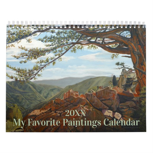 Calendário Minhas Pinturas Favoritas de Qualquer Ano (Capa)