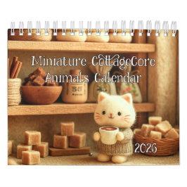 Calendário Miniatura CottageCore Animal