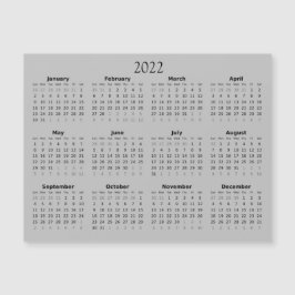 Calendário Miniatura Magnético Convite 2022