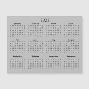 Calendário Miniatura Magnético Convite 2022