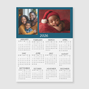Calendário Miniatura Personalizado de 2026 com Fot