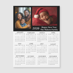 Calendário Miniatura Personalizado de 2026 com Fot
