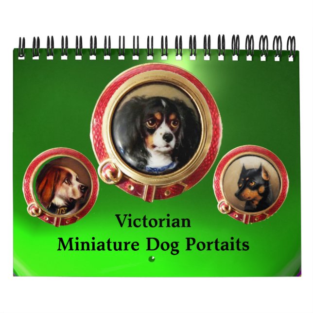 Calendário MINIATURA VICTORIANA PORTRAÍA DE CACHORRO 2017 Ver (Capa)