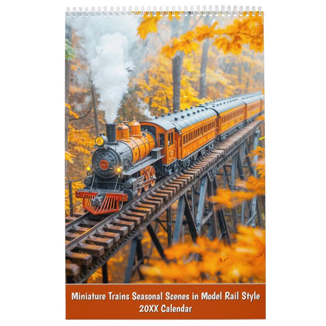 Calendário Miniature Trains 2026 Calendar – Seasonal Scenes i (Capa)