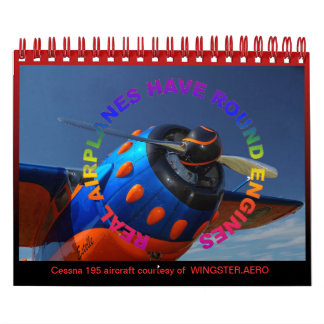 Calendário Minidata book do motor radial da aeronave
