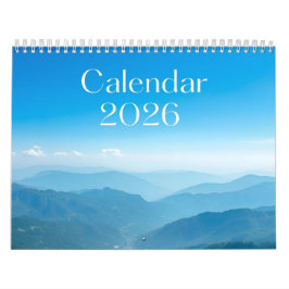 Calendário Minimal Desk Calendar for Calm Planning 2026