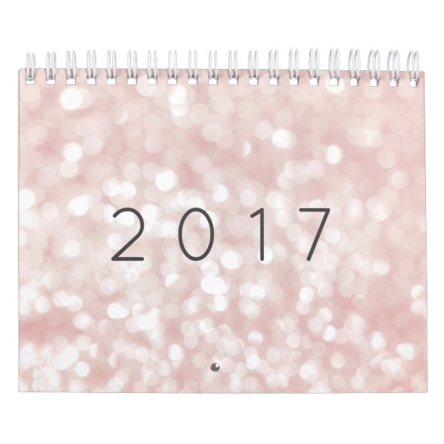Calendário Minimalismo Pastel Rosa Rosa Rosa Rosa Luzes Cinti (Capa)