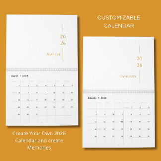 Calendário Minimalist Clean Design