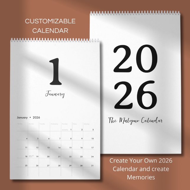 Calendário Minimalist Clean Modern Design Calendar (Criador carregado)