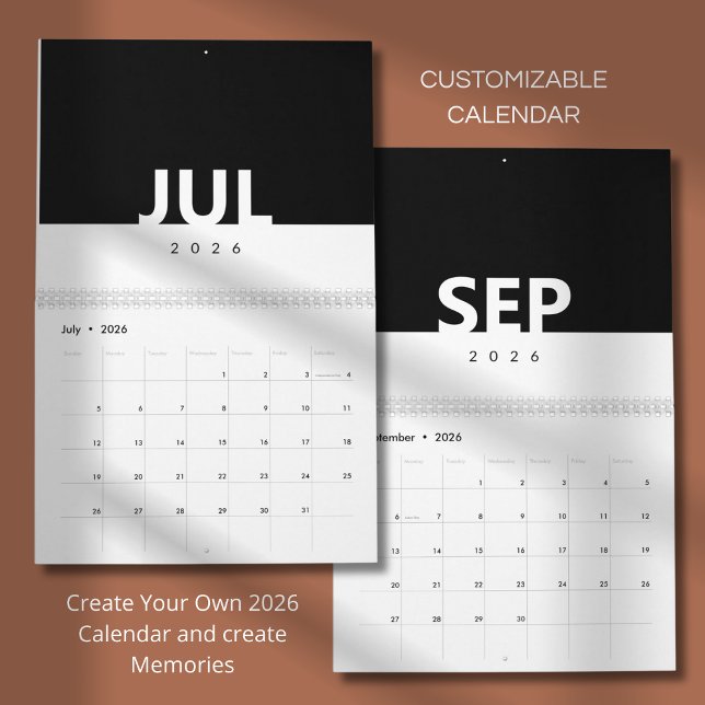 Calendário Minimalist Clean Modern Design Calendar (Criador carregado)