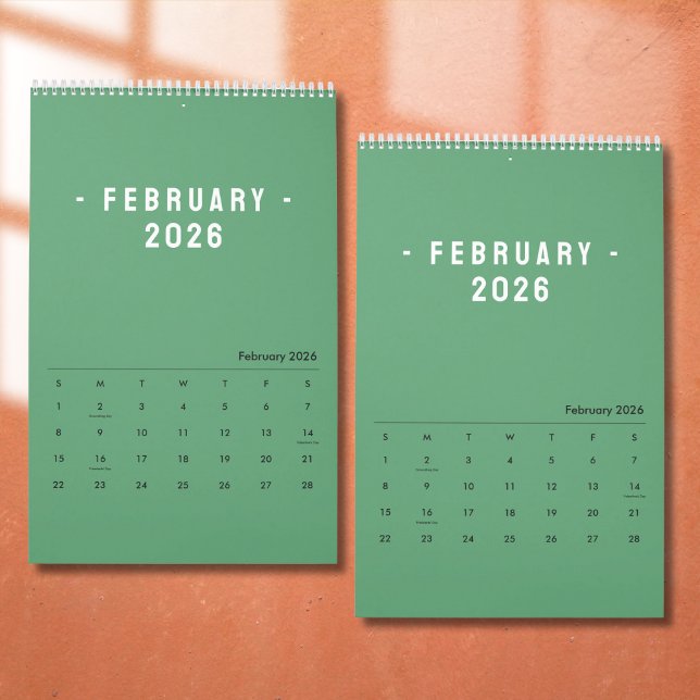 Calendário Minimalist Elegant Photo Quote Calendar 2026 (Criador carregado)