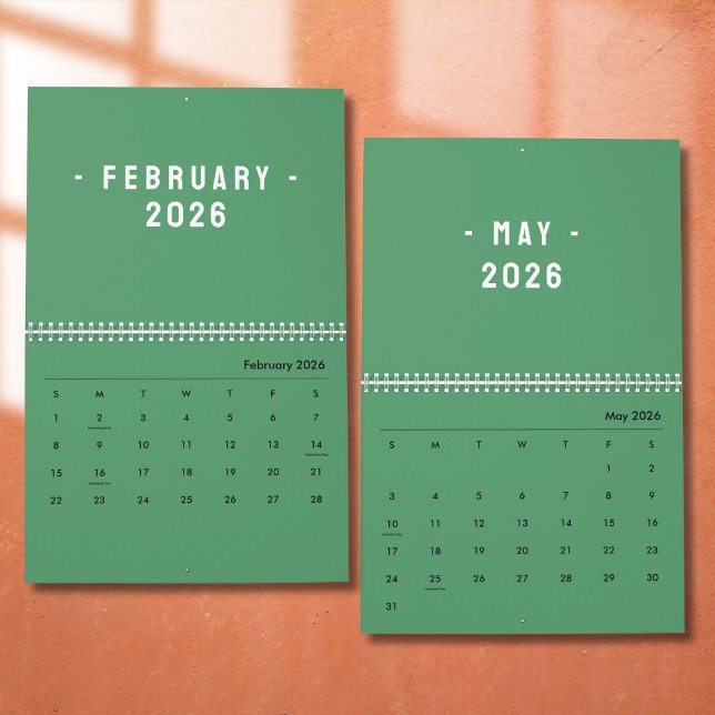 Calendário Minimalist Elegant Photo Quote Calendar 2026 (Criador carregado)