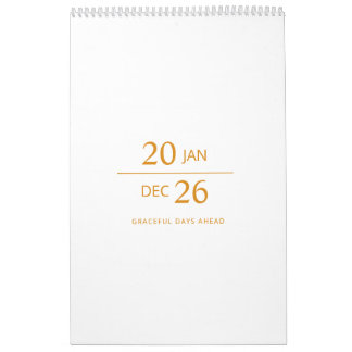 Calendário Minimalist Modern Elegant 2026 Calendar