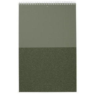 Calendário Minimalista Verde de Moisés Básico - Pe