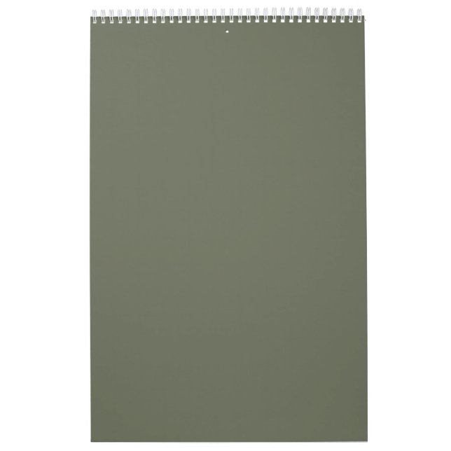 Calendário Mínimo da Parede Verde-Mosa - Personali (Capa)